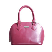 PU粉红色化妆包手提包
